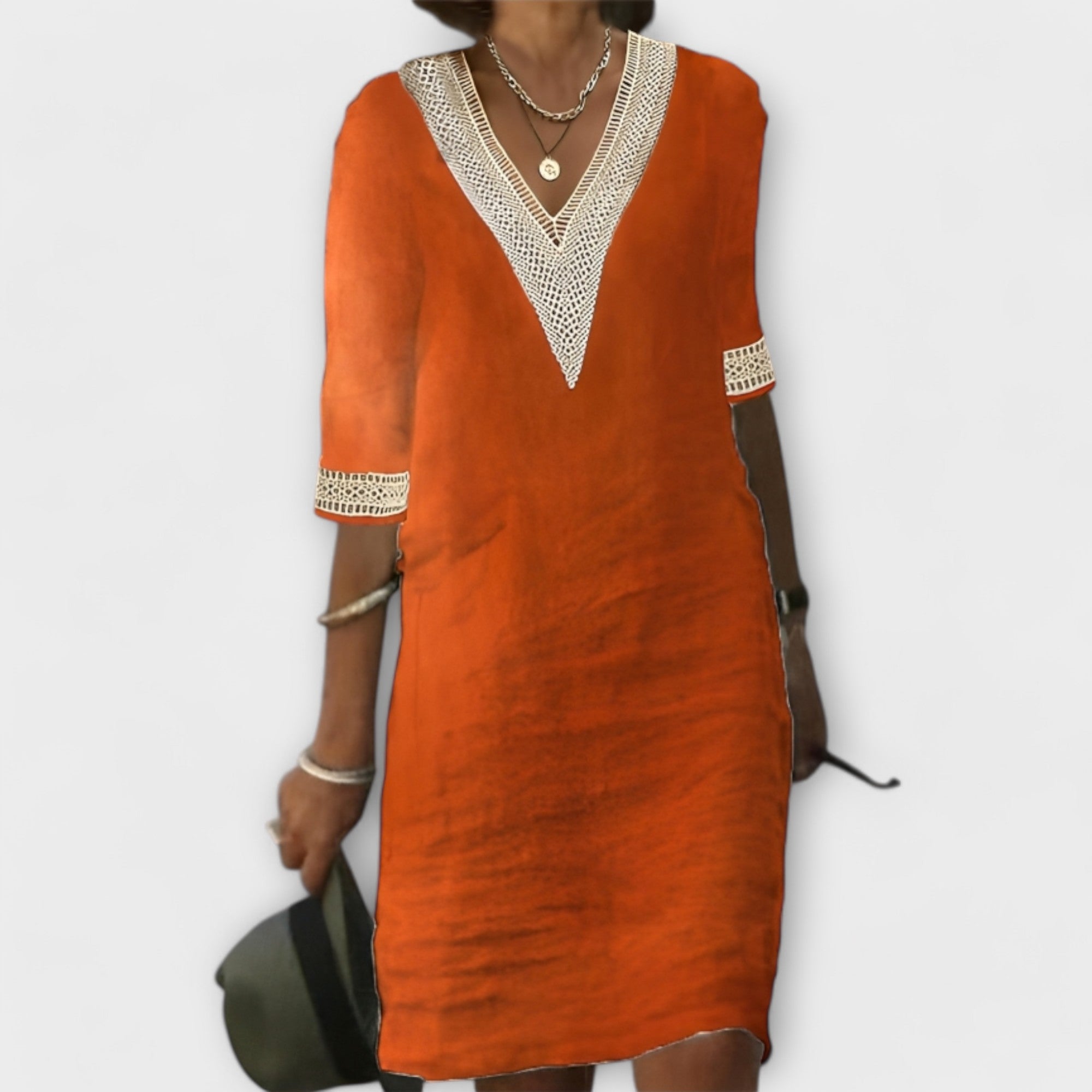 Baumwoll und Leinenkleid