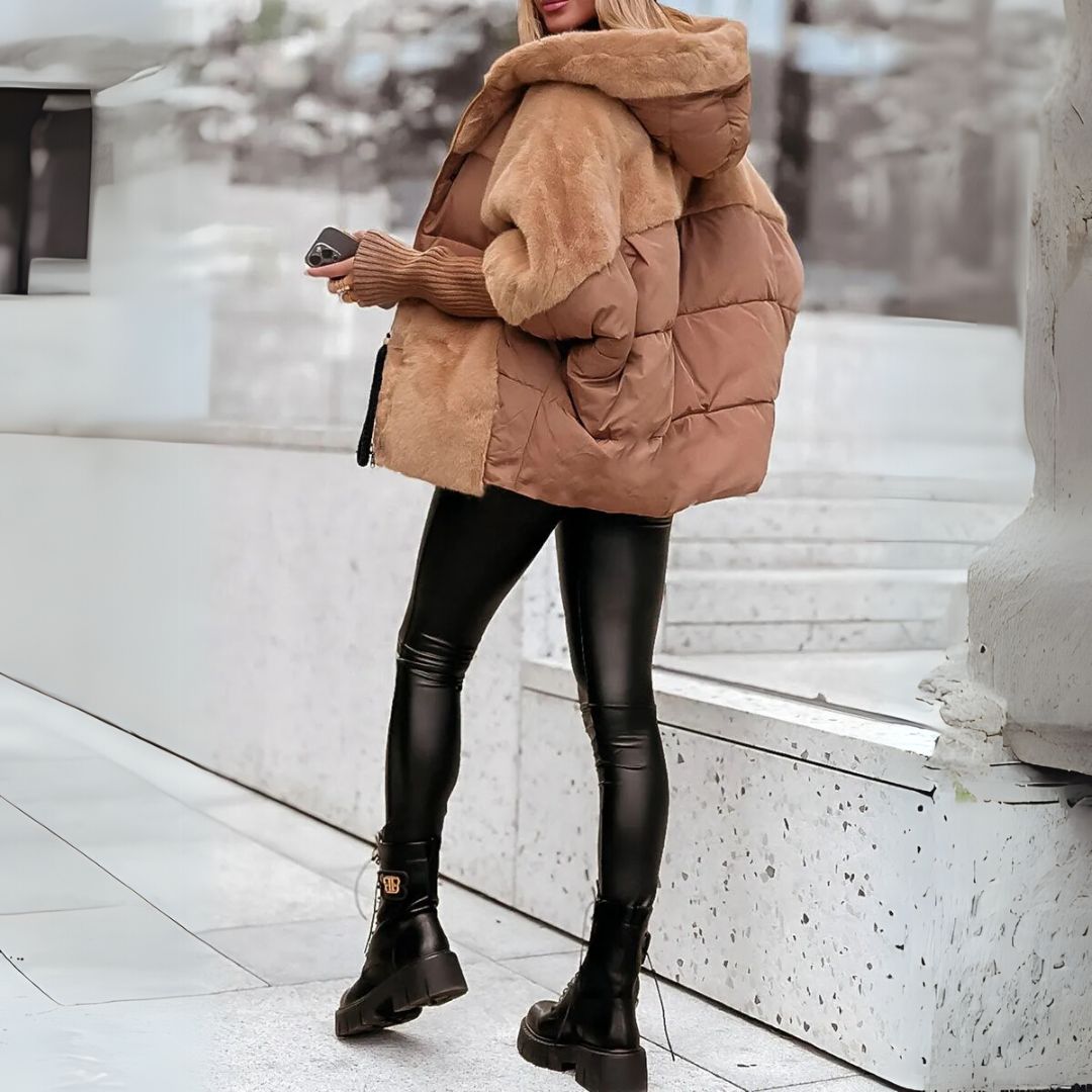 Ava - Pufferjacke mit Teddy-Mix