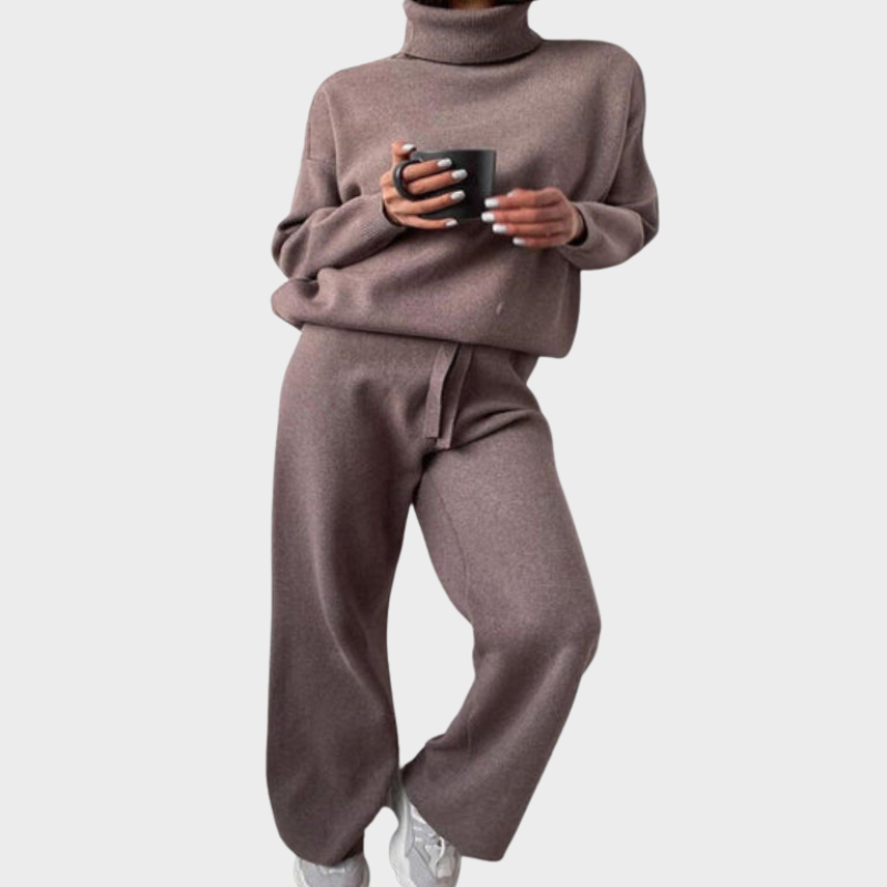 Luna – Gemütliches Rollkragen-Loungewear-Set