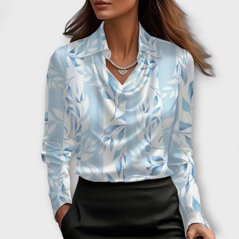 Iris – Elegante Bluse mit Rüschenkragen