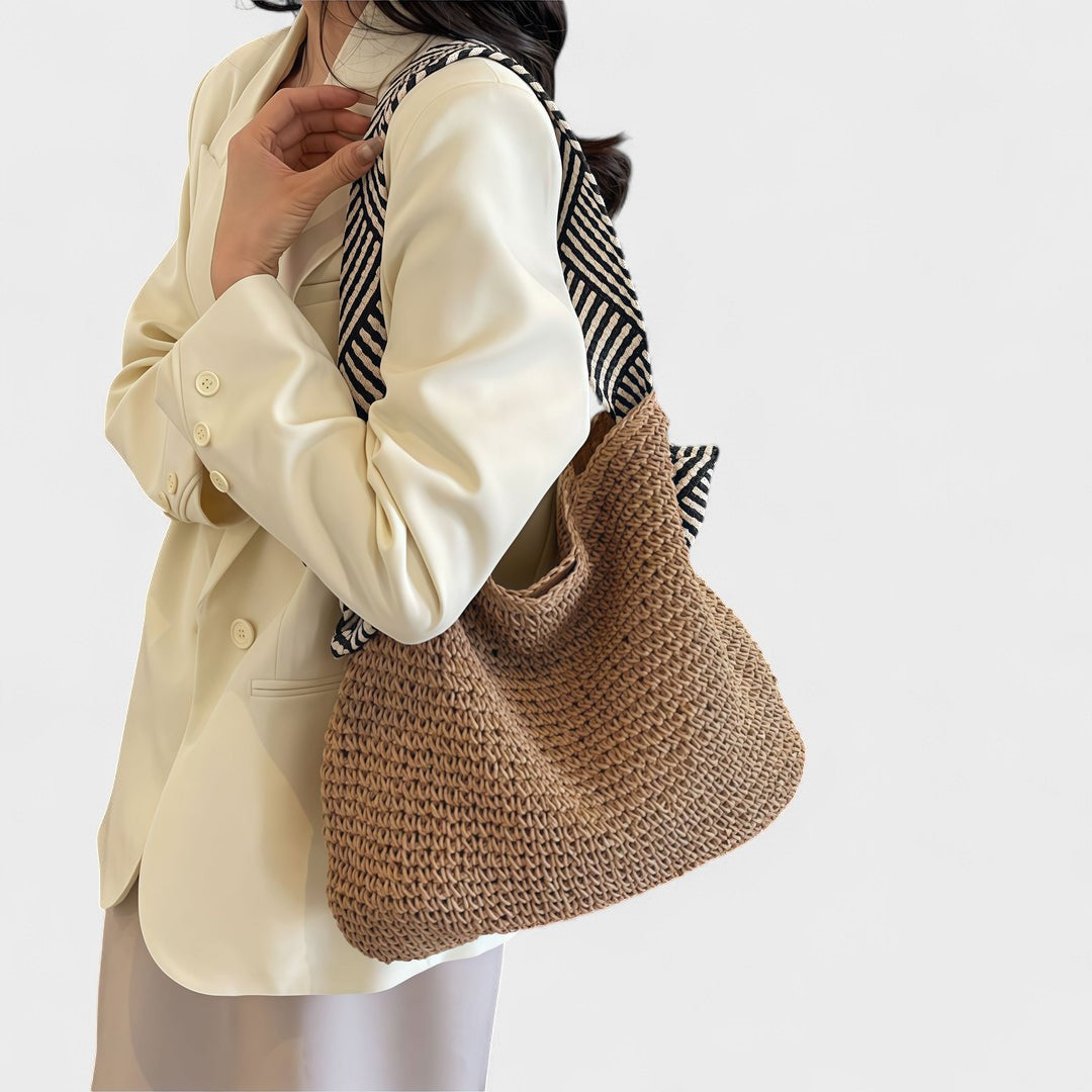 Nora. – Handgewebte Boho-Tasche