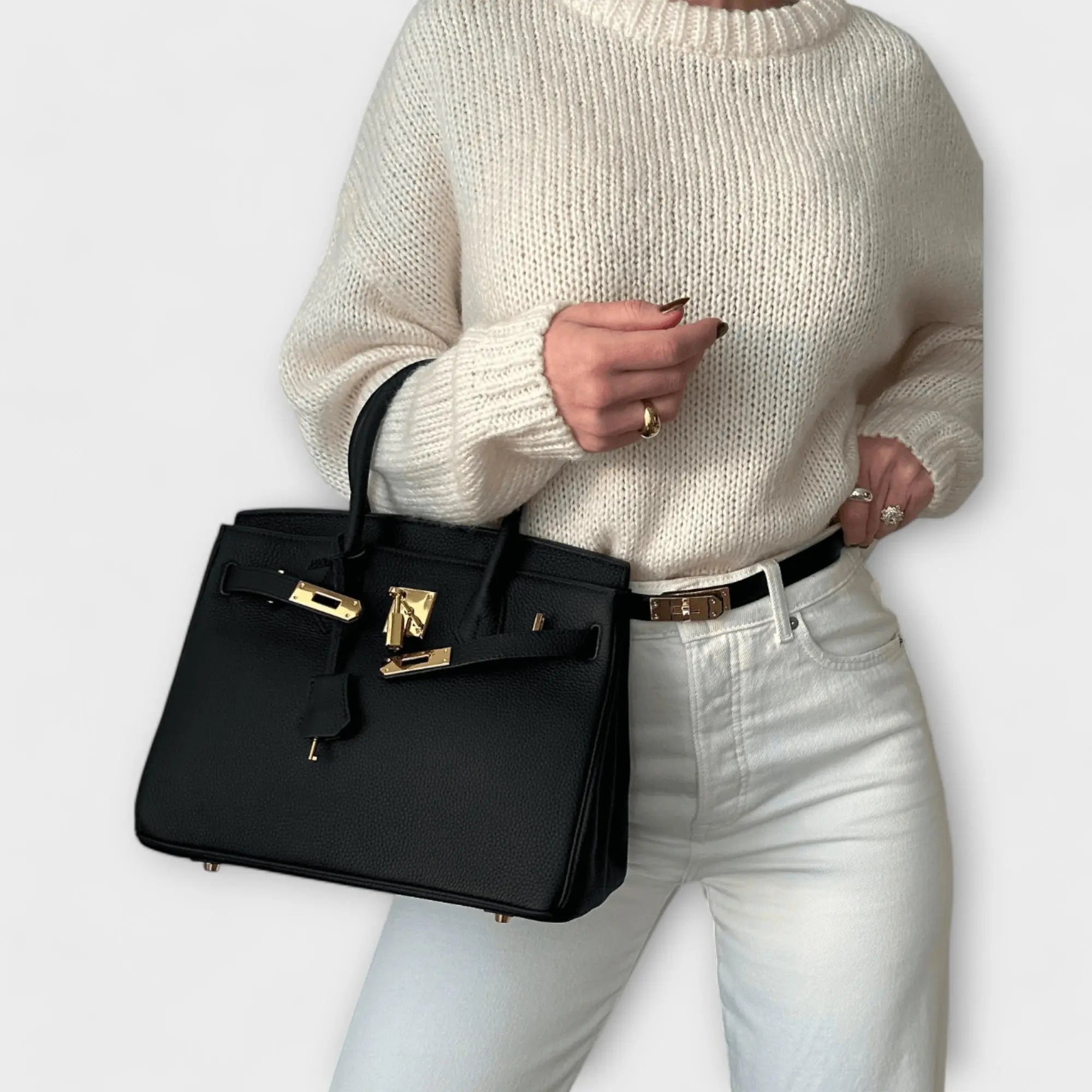 Nora. – Luxuriöse Lederhandtasche Nora Zurich