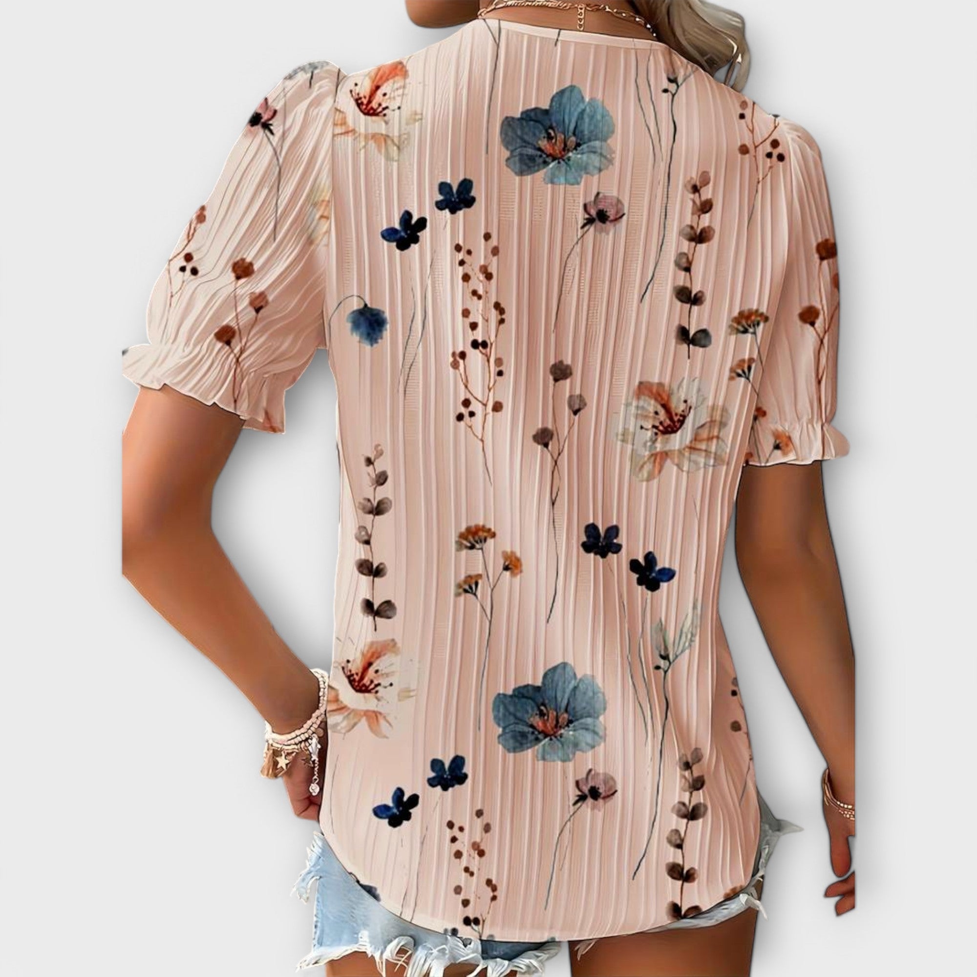 Emily – Stylische V-Ausschnitt Bluse