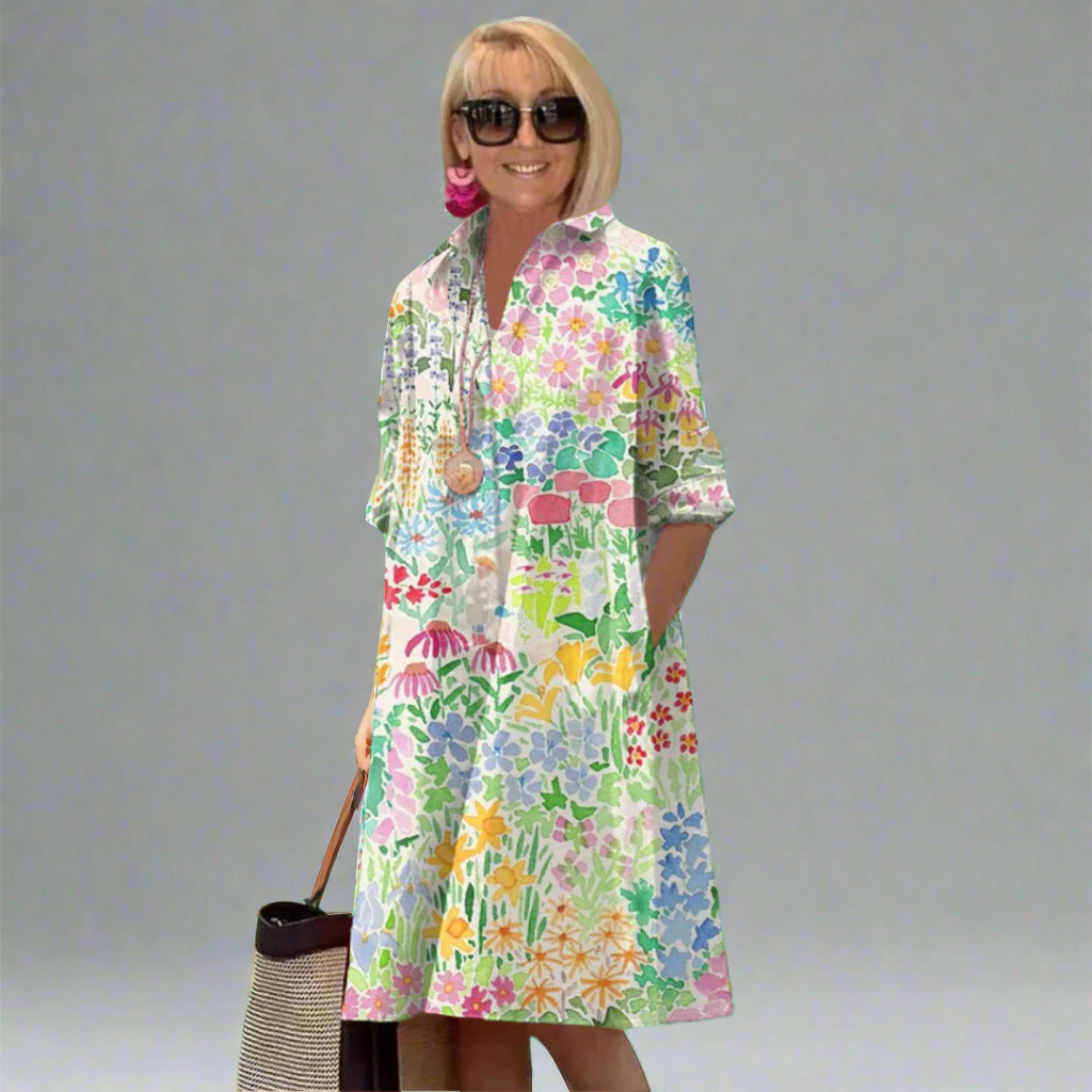 Eira - Leichtes Sommerkleid mit floralem Druck