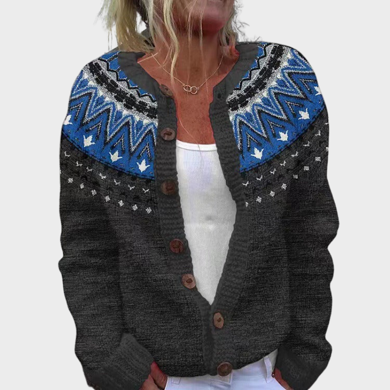 Jade - Vintage Isländische Strickjacke Nora Zurich
