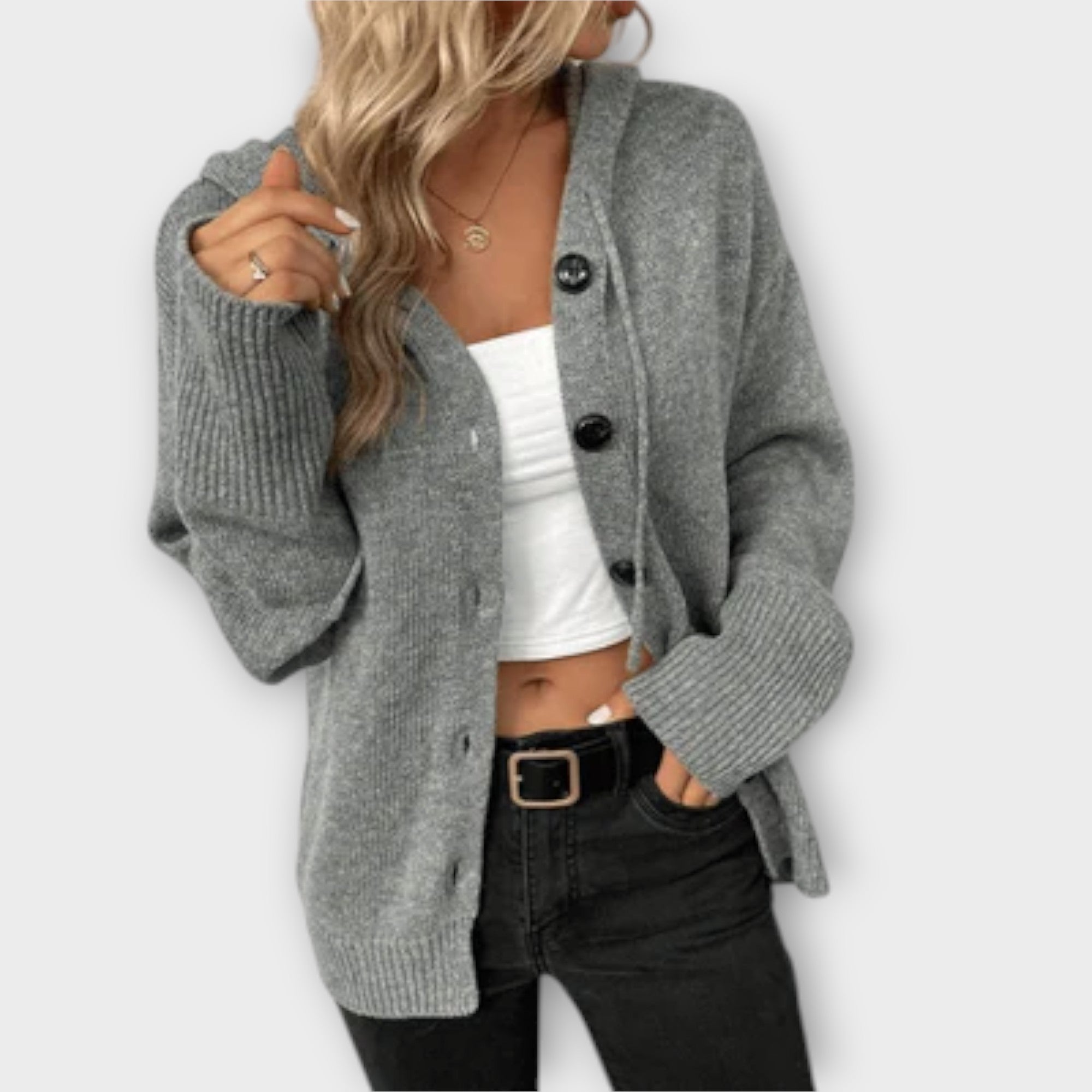Strickjacke mit Knöpfen