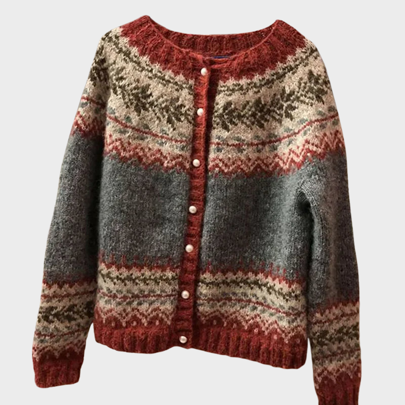 Jessica  - Vintage Island-Strickjacke Nora Zurich