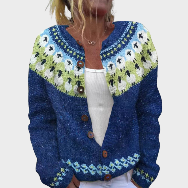 Sophie - Vintage Isländische Strickjacke Nora Zurich