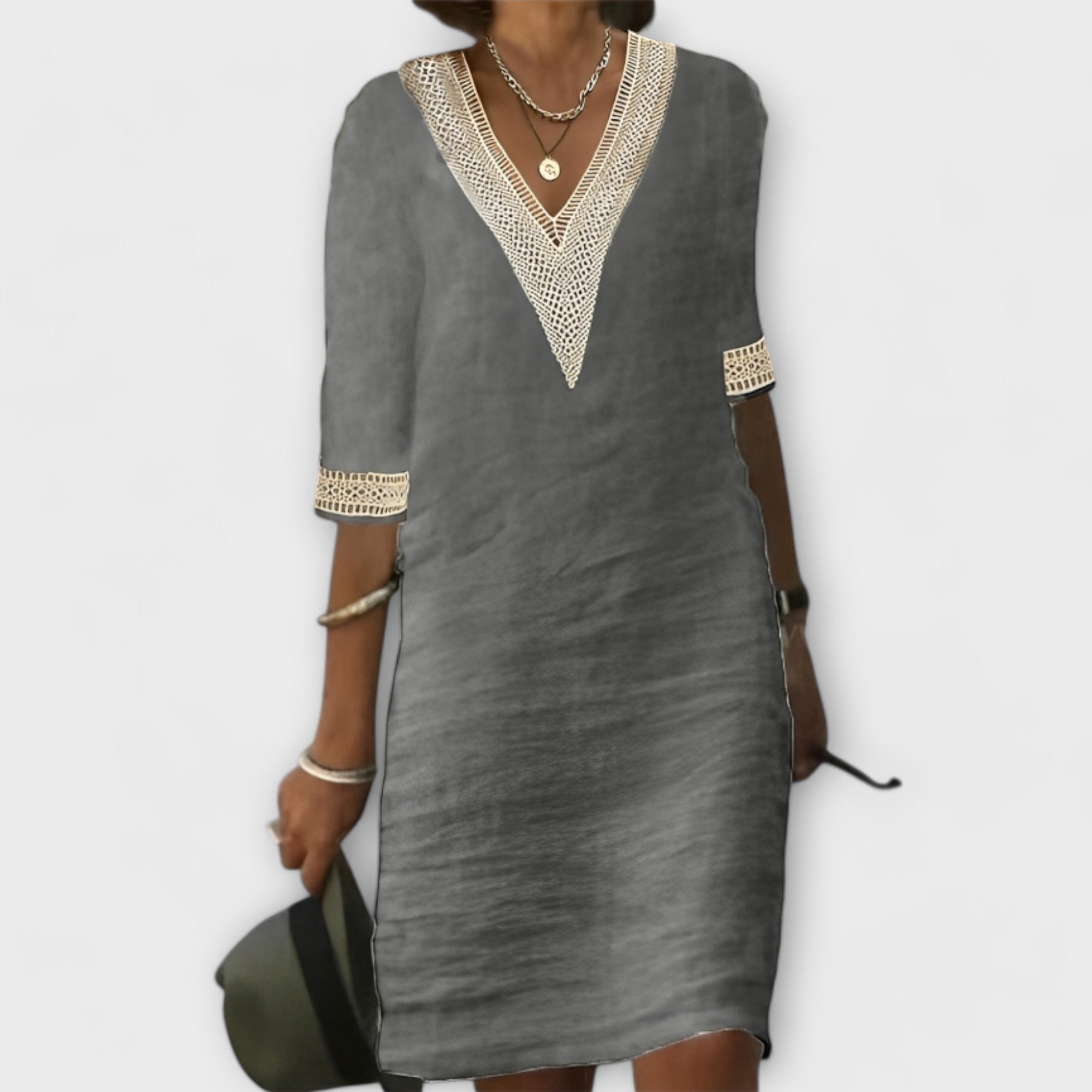 Baumwoll und Leinenkleid