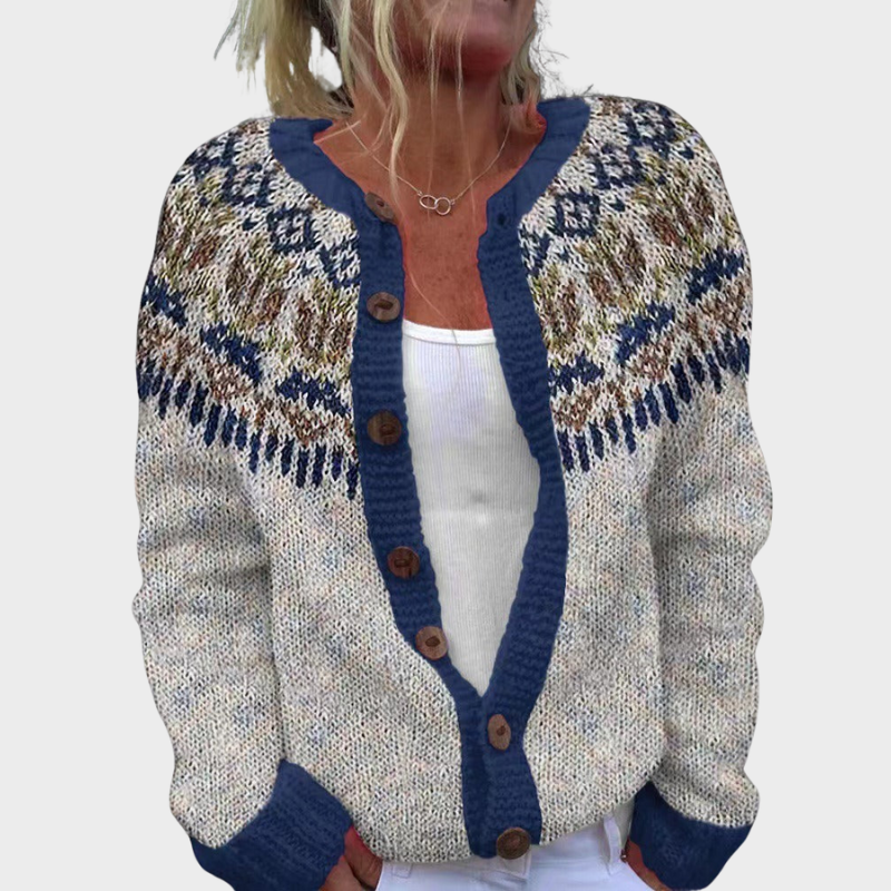 Hailey - Vintage Isländische Strickjacke Nora Zurich
