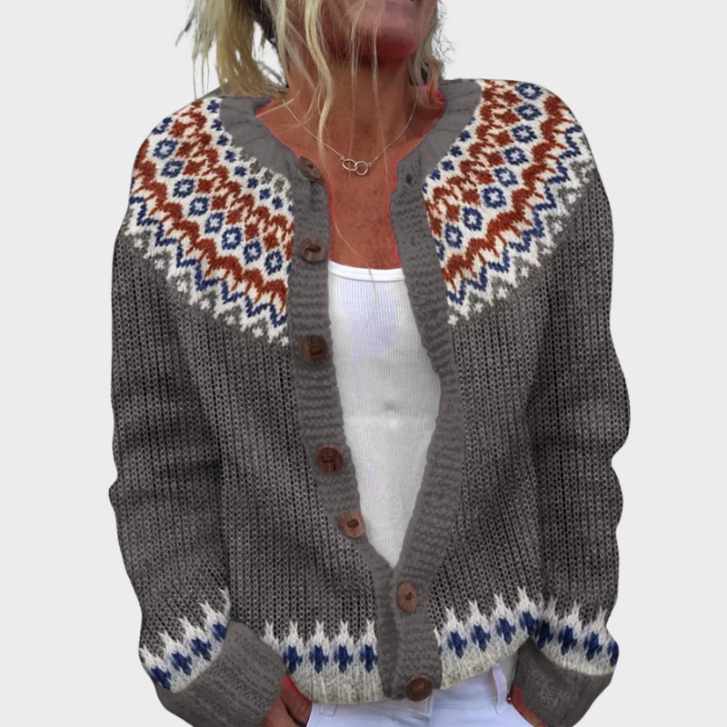 Gabriella - Vintage Isländische Strickjacke Nora Zurich