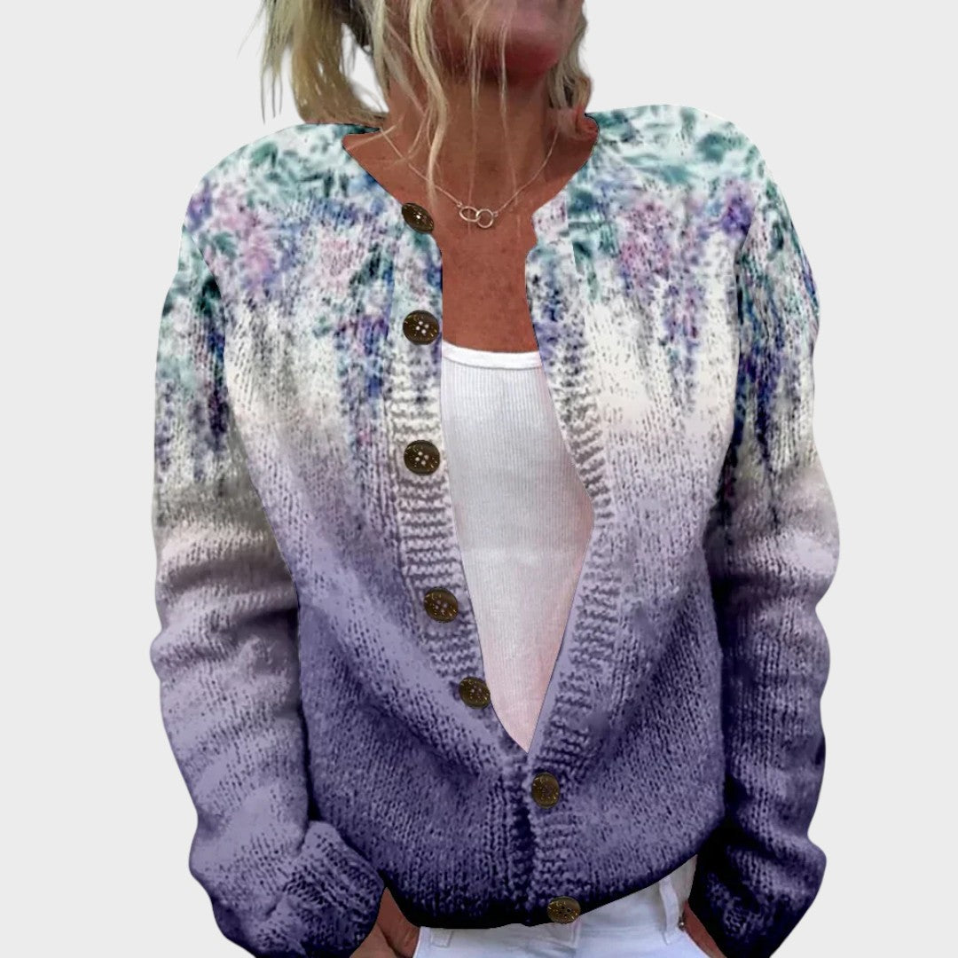Inês - Herbstblumen-Cardigan Nora Zurich