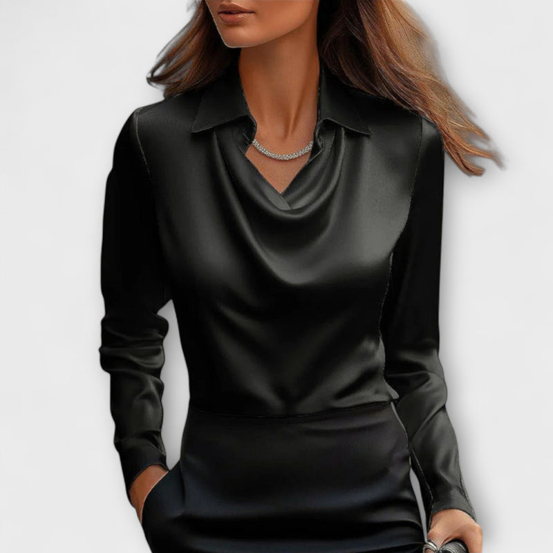 Iris – Elegante Bluse mit Rüschenkragen