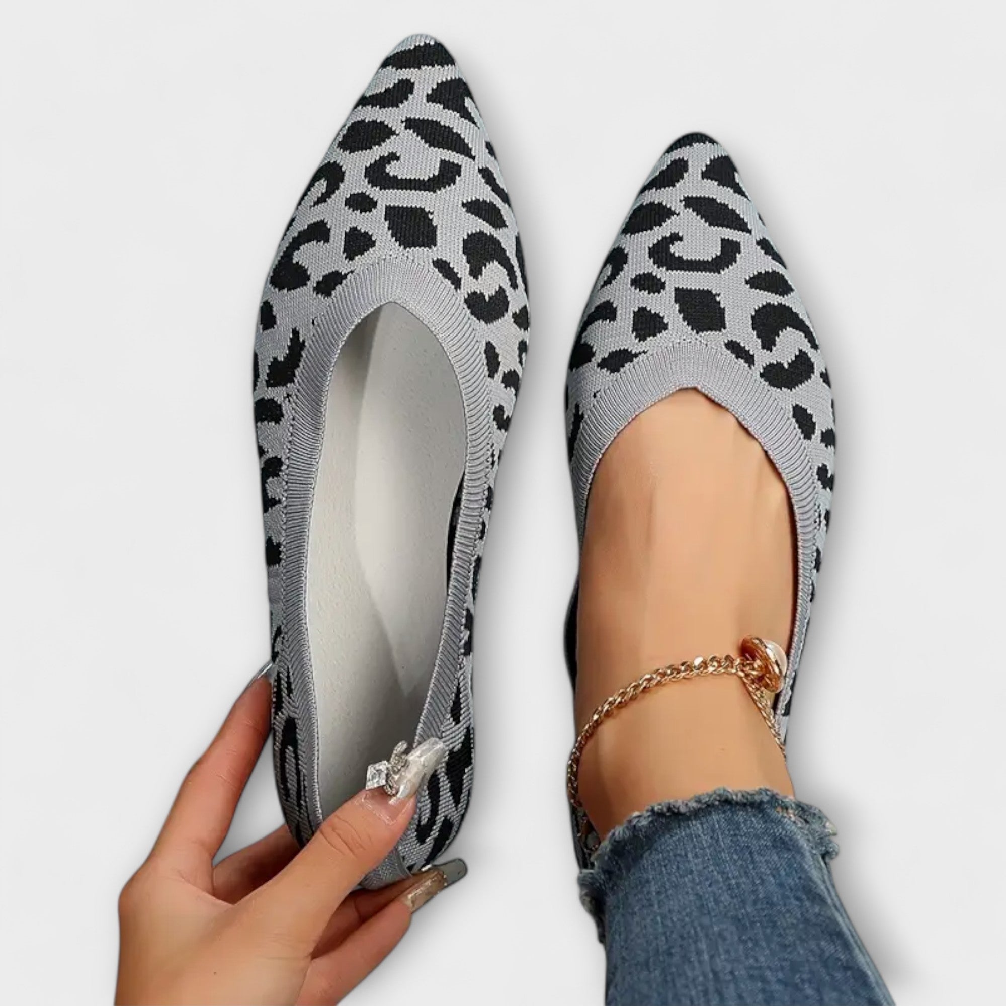 Leopardenmuster Spitzschuhe