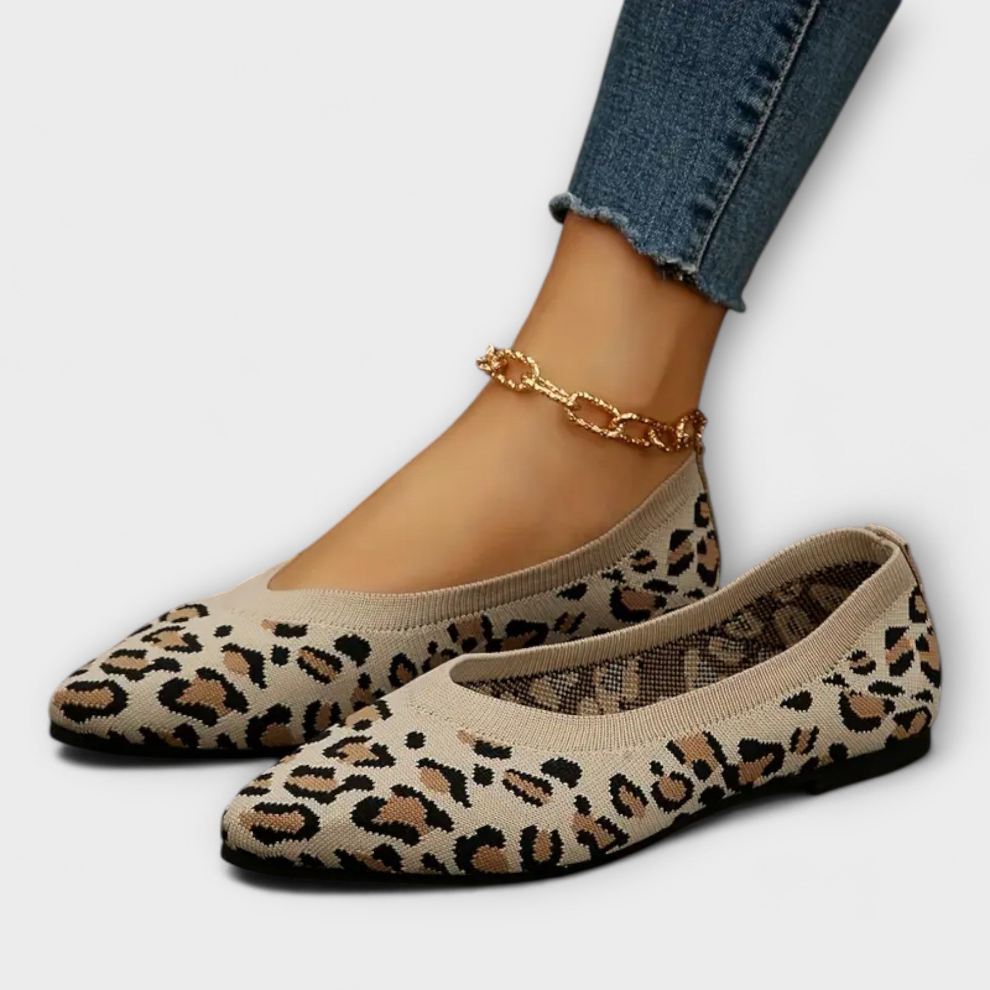 Leopardenmuster Spitzschuhe