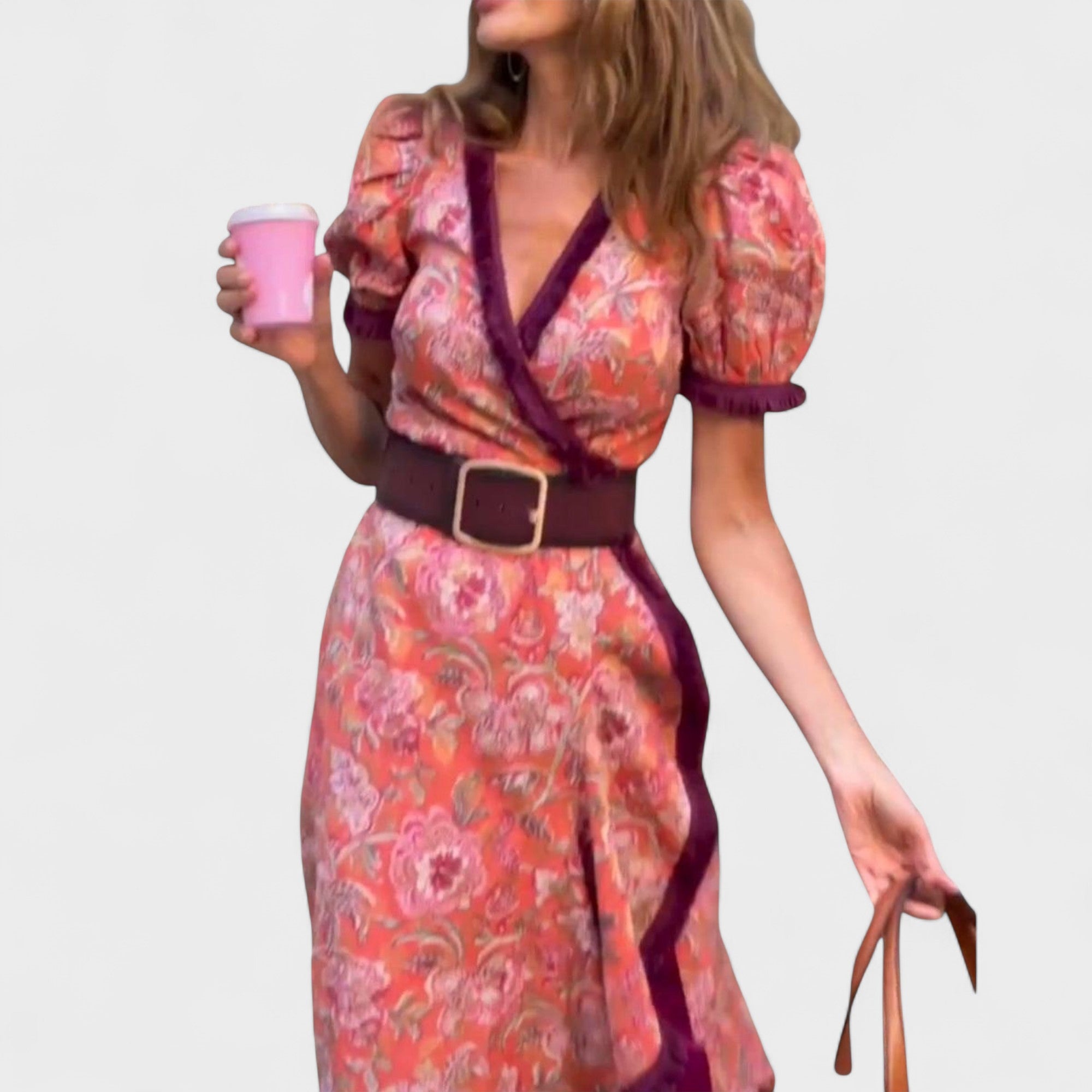 Vina | Florales Wickelkleid