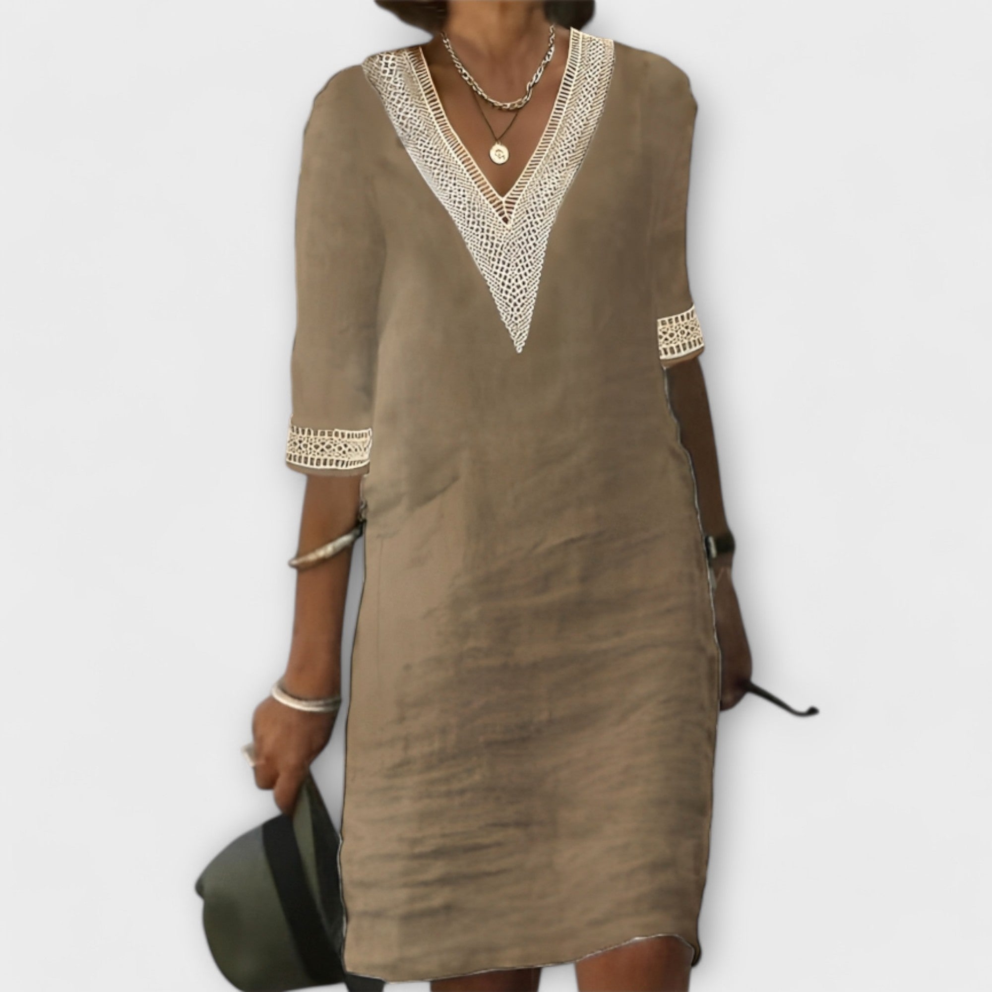 Baumwoll und Leinenkleid