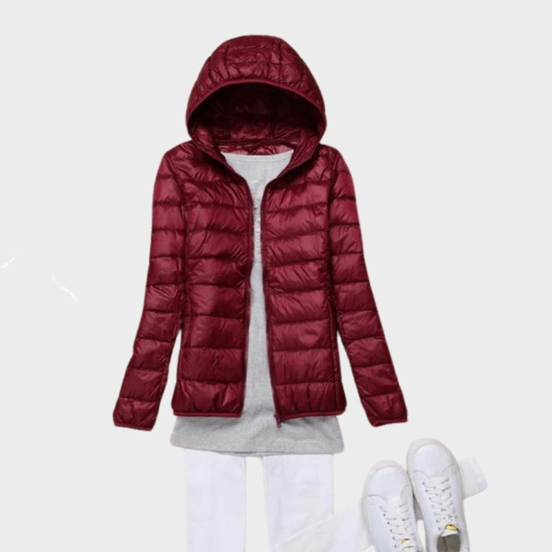 Kathleen – Elegante Daunenjacke mit langen Ärmeln