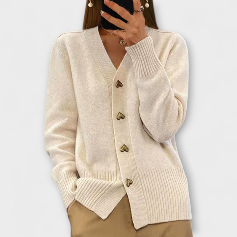 Gaby – Vintage Pullover mit V Ausschnitt