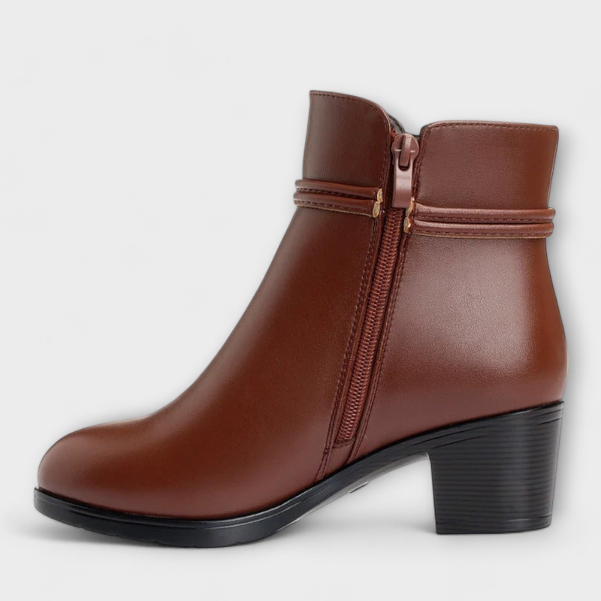 Frederika - Elegante Winterstiefel mit Reißverschluss und warmem Futter