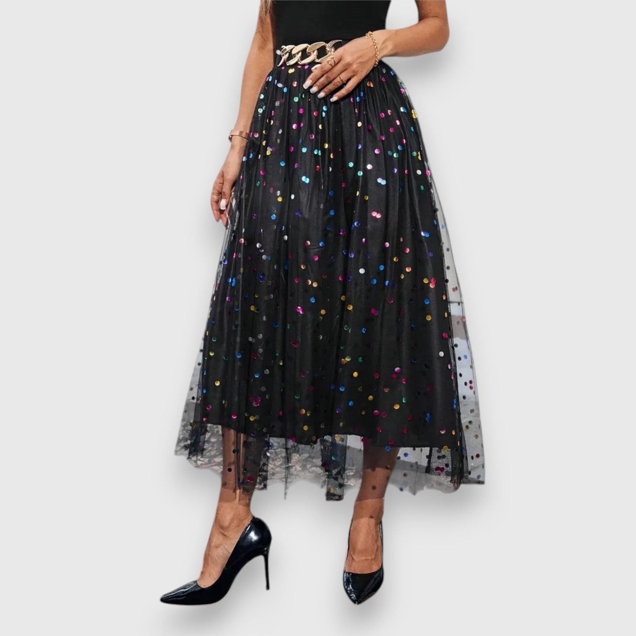 Leonie – Gemusterter Polka Dot Rock