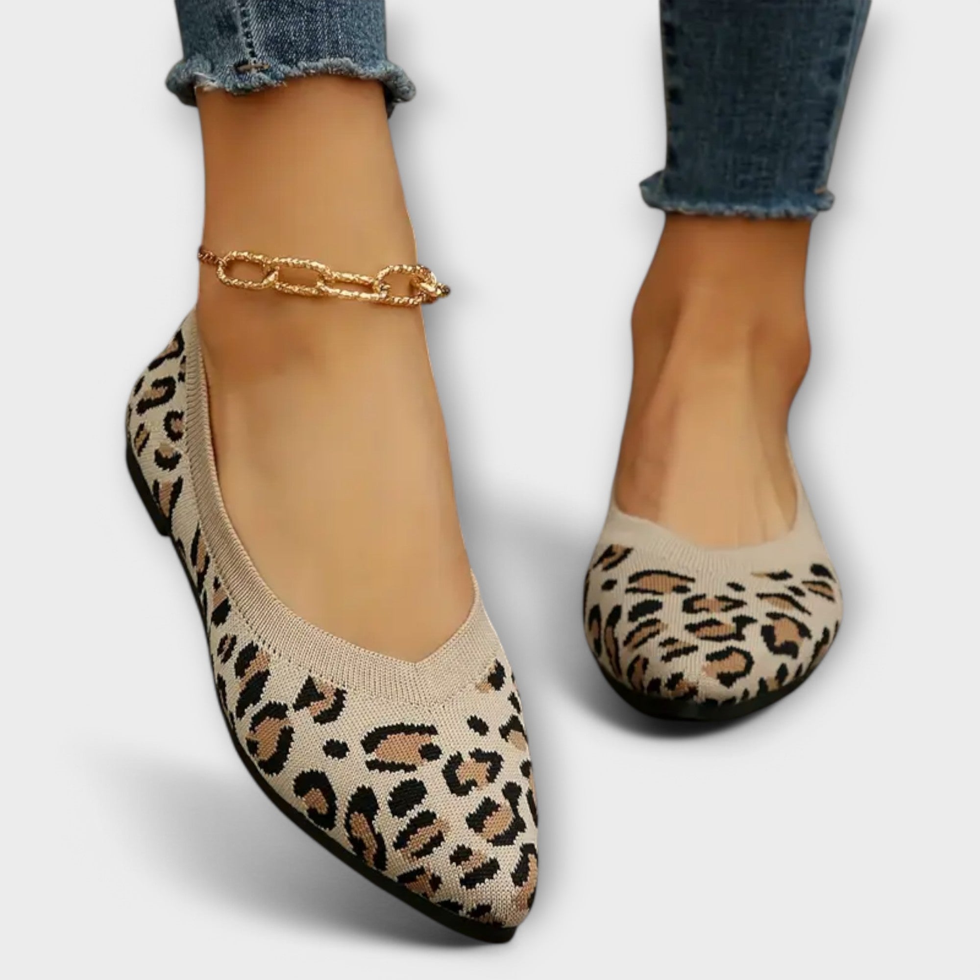 Leopardenmuster Spitzschuhe