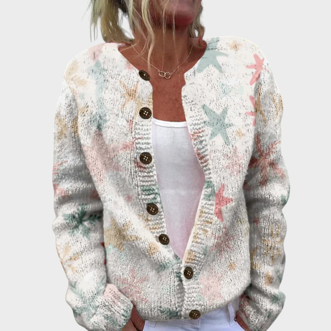 Leonor - Herbstblumen Cardigan Nora Zurich