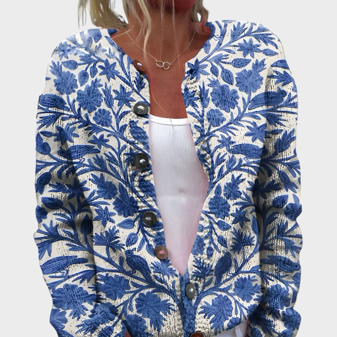 Benedita - Herbstblumen-Cardigan Nora Zurich