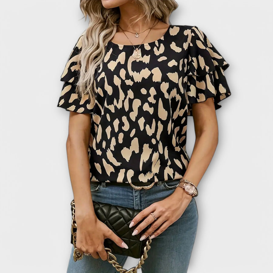 Evelyn – Legere Bluse mit Rundhalsausschnitt