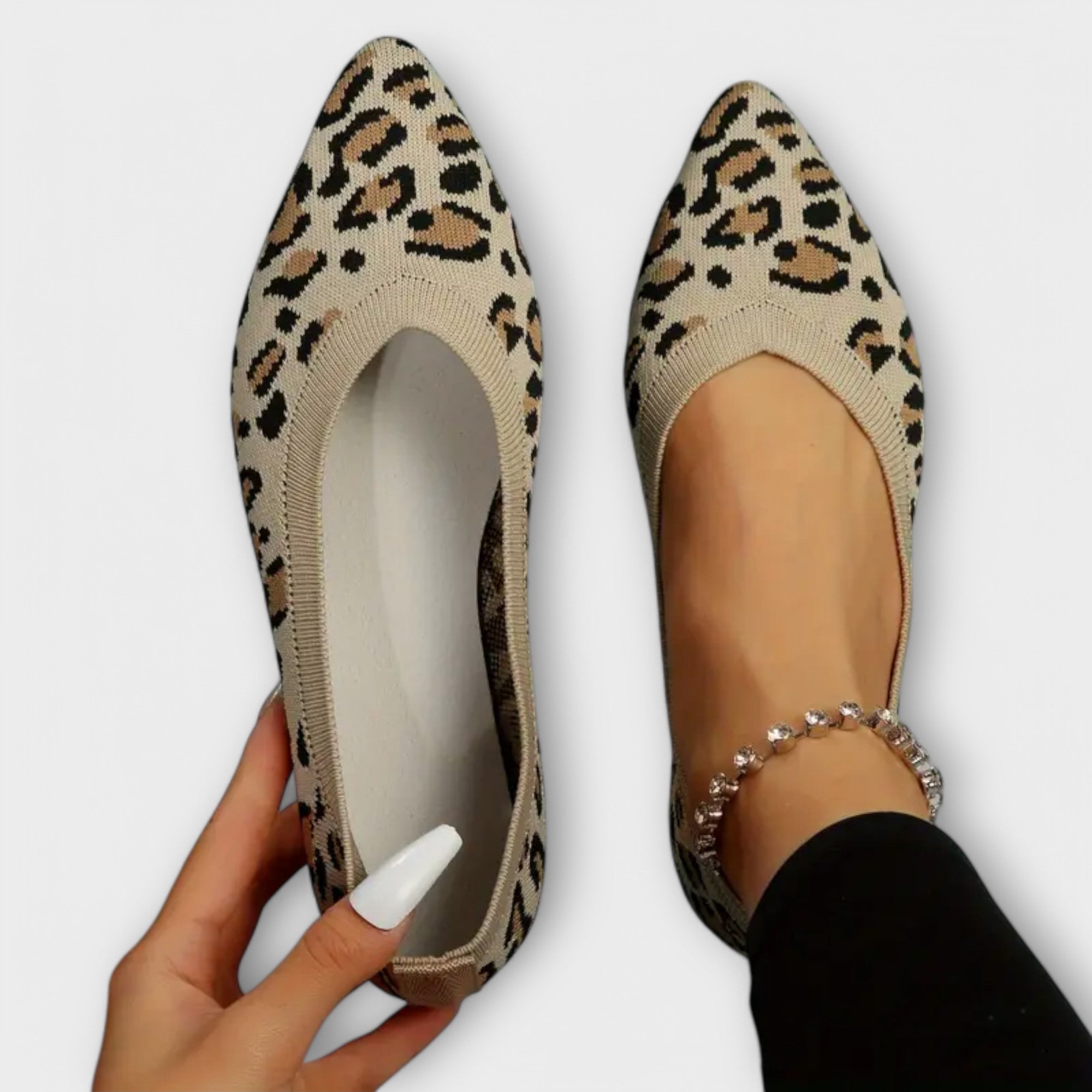 Leopardenmuster Spitzschuhe
