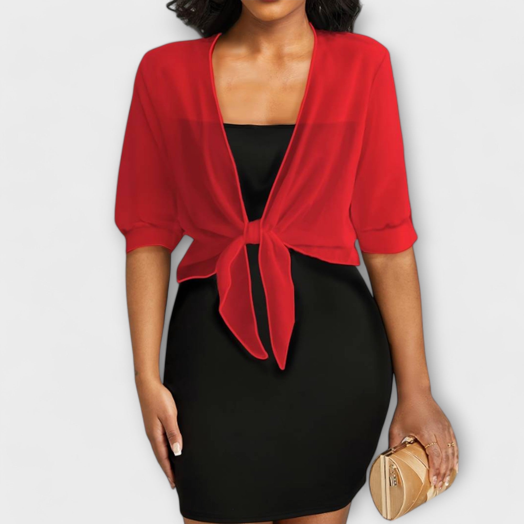 Olivia – Bluse mit offenem Vorderteil