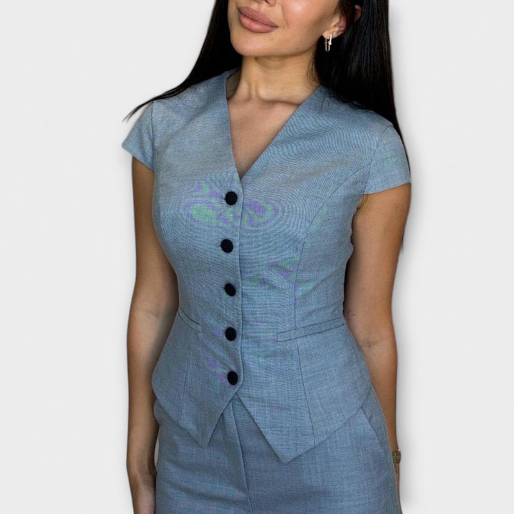 Ivy - Schickes V-Ausschnitt-Top und Hosen-Set Nora Zurich