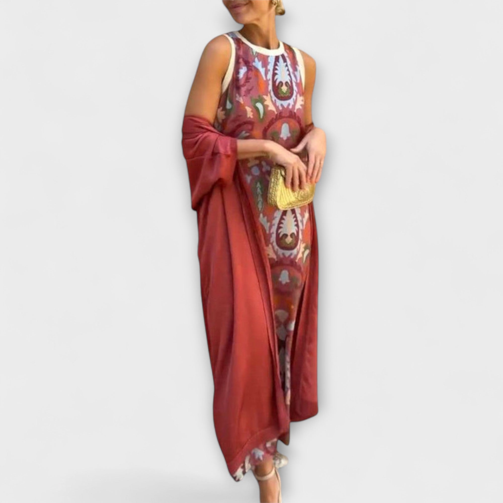 Selviane - Maxikleid mit passendem Cardigan Nora Zurich