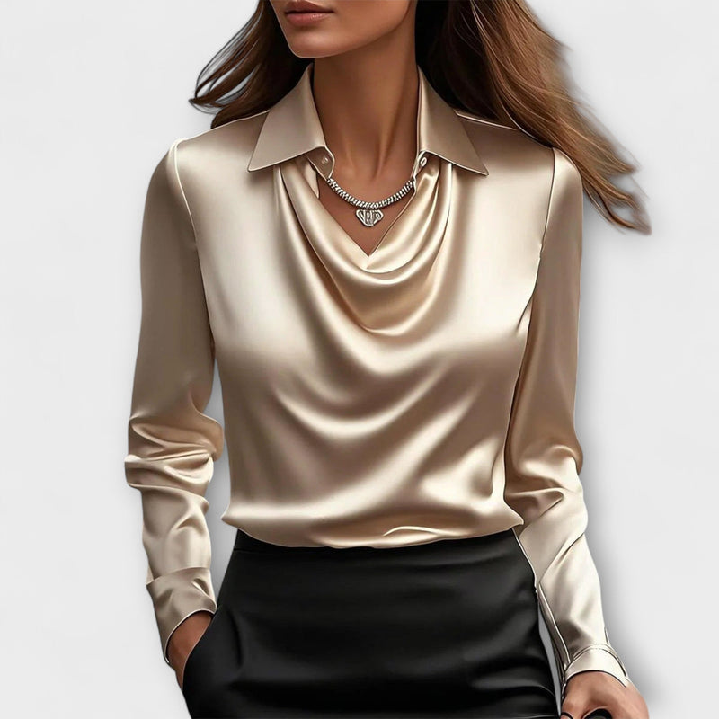 Iris – Elegante Bluse mit Rüschenkragen