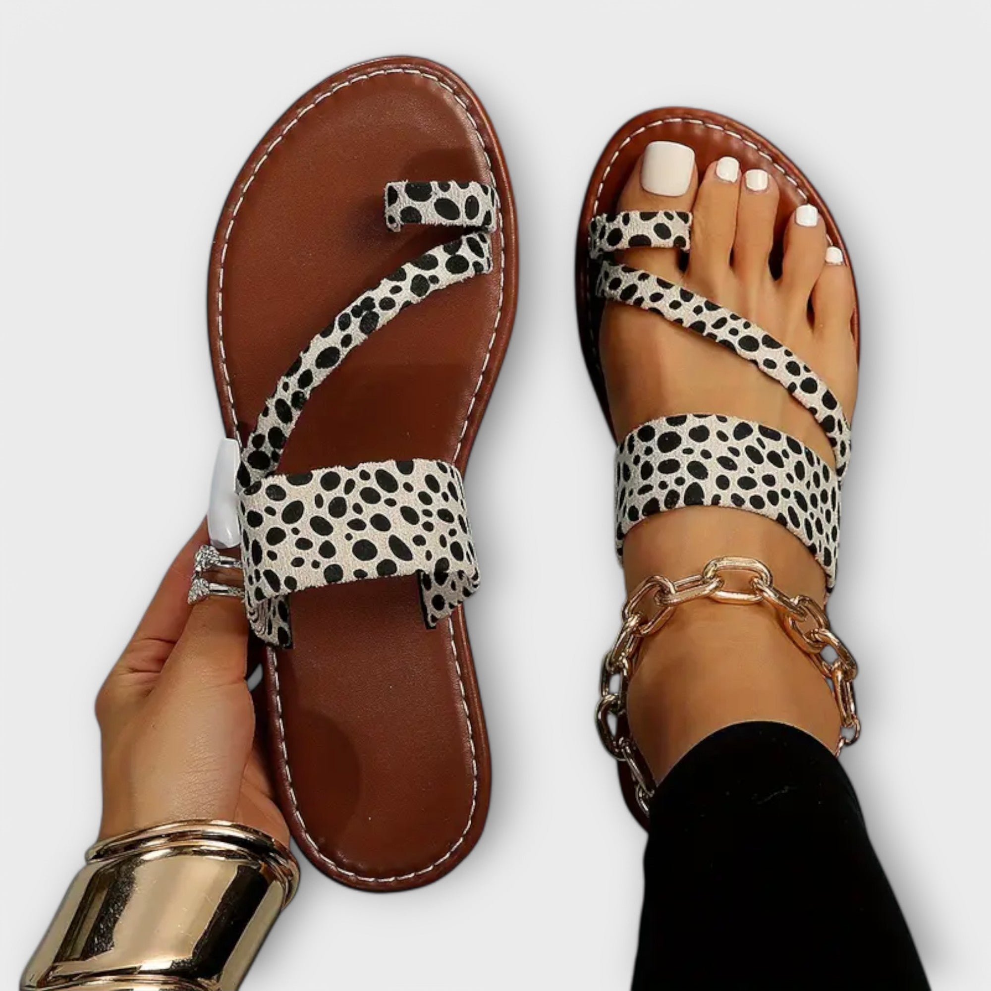 Leopardenmuster Flache Slides