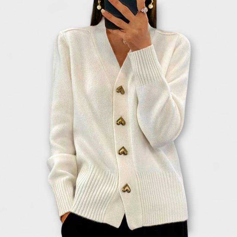 Gaby – Vintage Pullover mit V Ausschnitt
