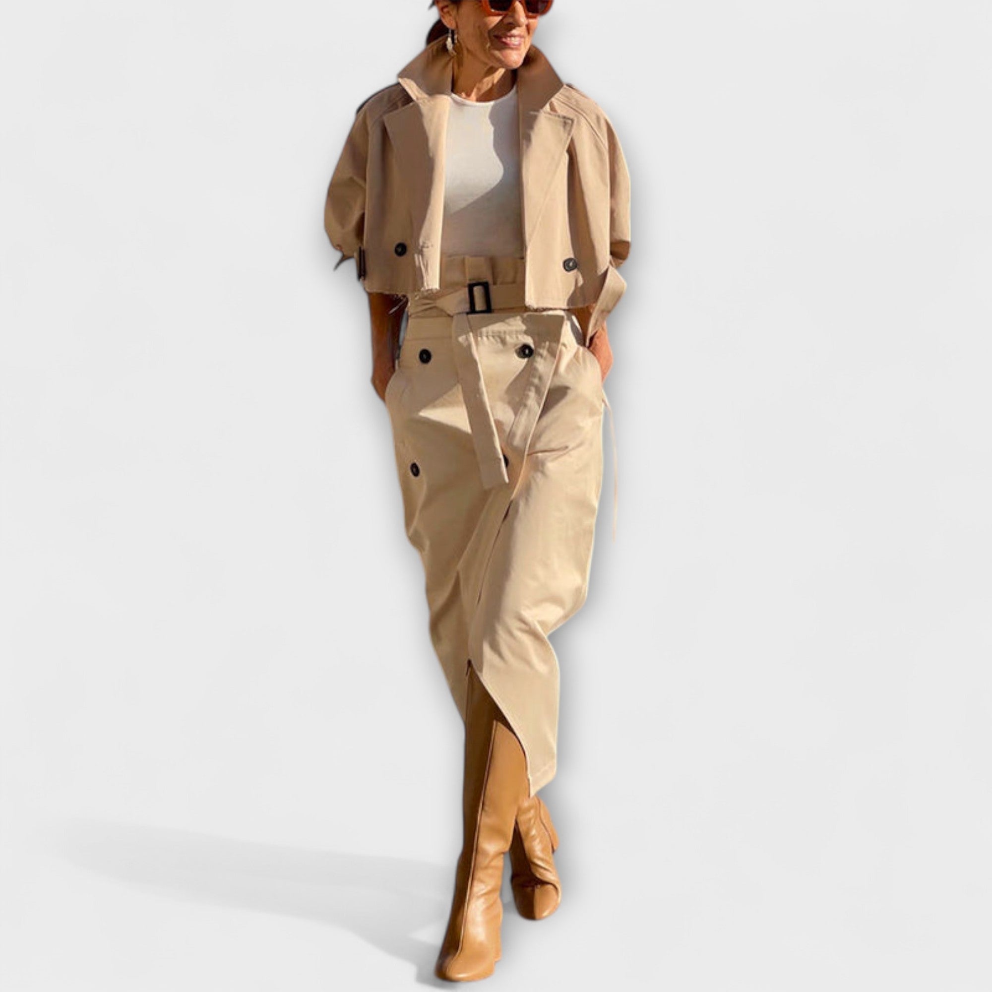 Lyra - Elegante Jacke Midi-Rock mit Taschen Nora Zurich