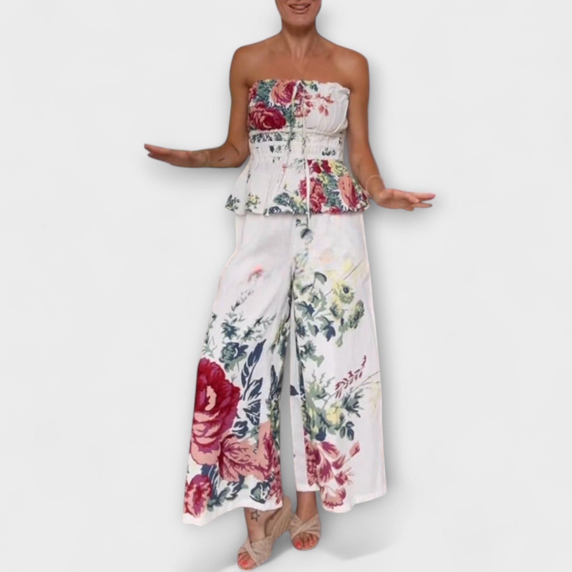 Indigo - Sommer Blumenmuster Set Nora Zurich