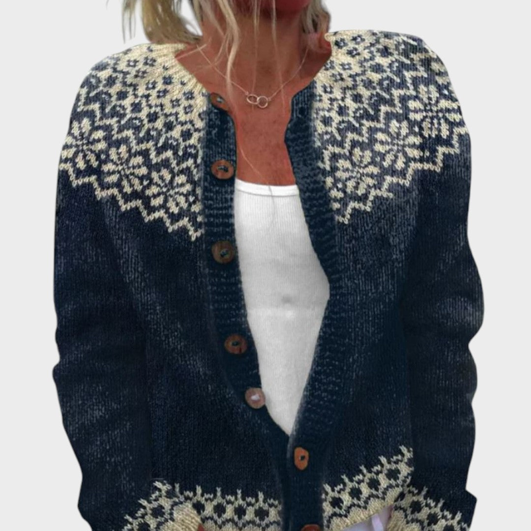 Matilde - Herbst Blumen Cardigan Nora Zurich