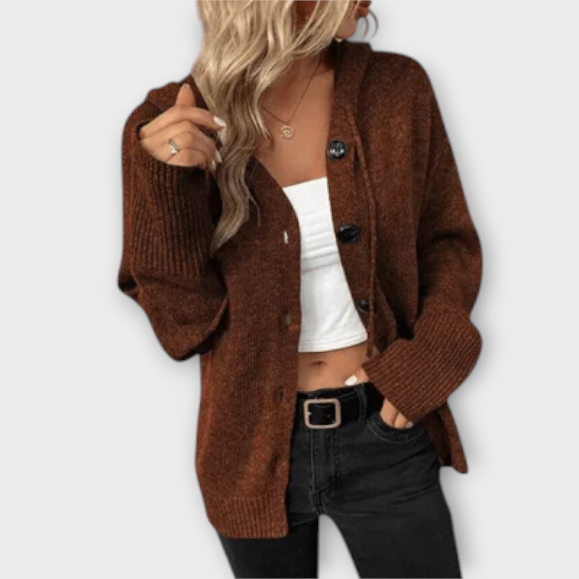 Strickjacke mit Knöpfen