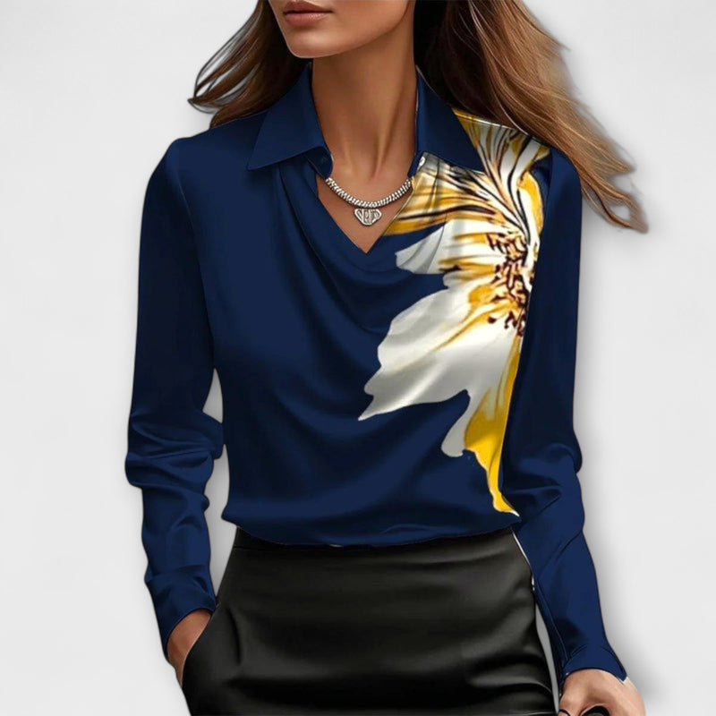 Iris – Elegante Bluse mit Rüschenkragen