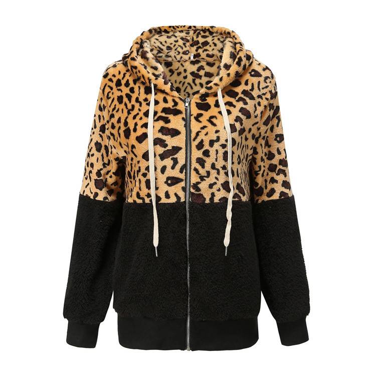 Lea - Fleece-Hoodie im Leo-Design Nora Zurich
