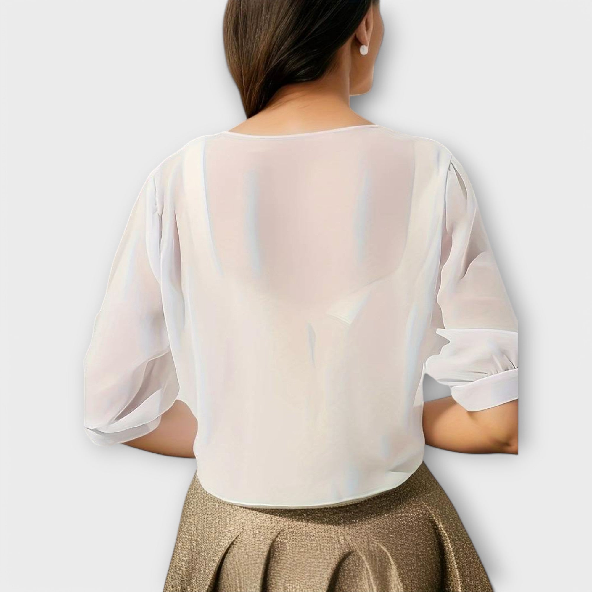Olivia – Bluse mit offenem Vorderteil