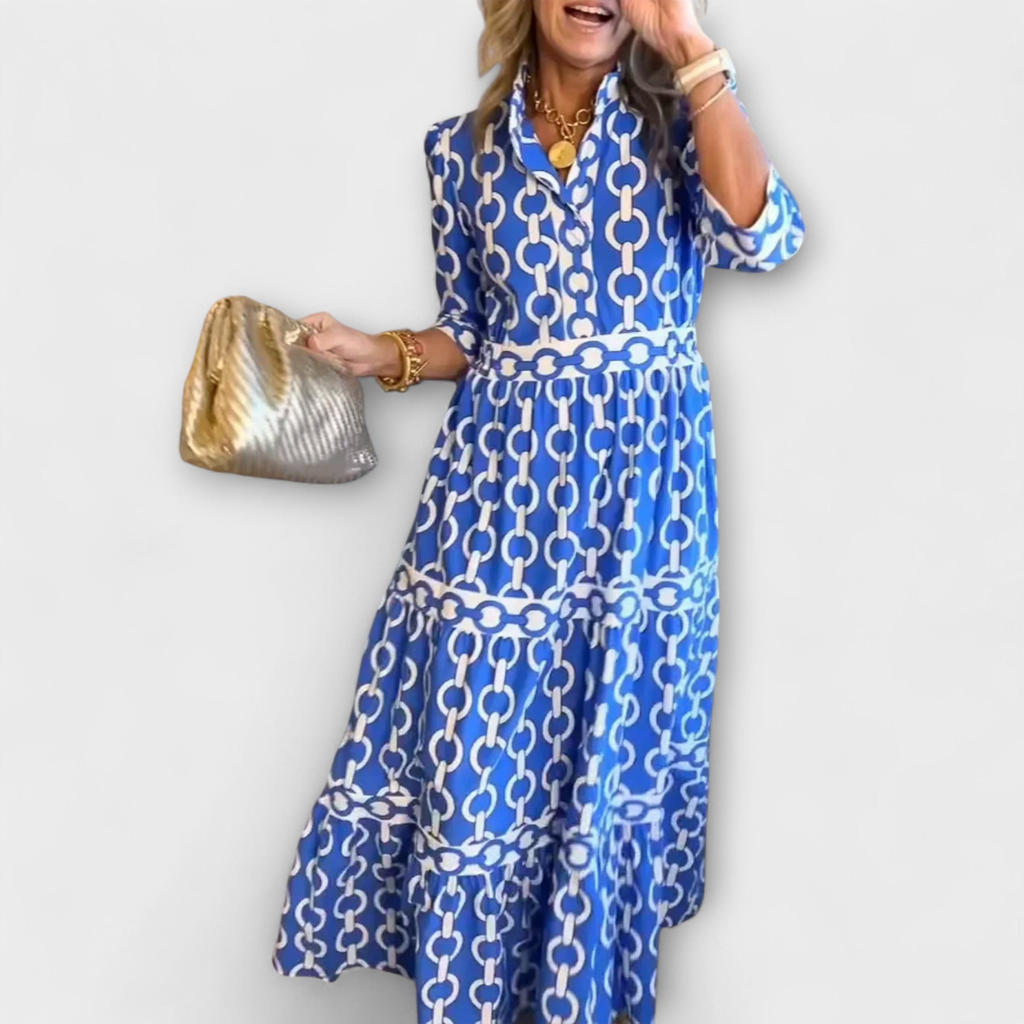Camila – Elegantes Maxikleid mit einem auffälligen Twist