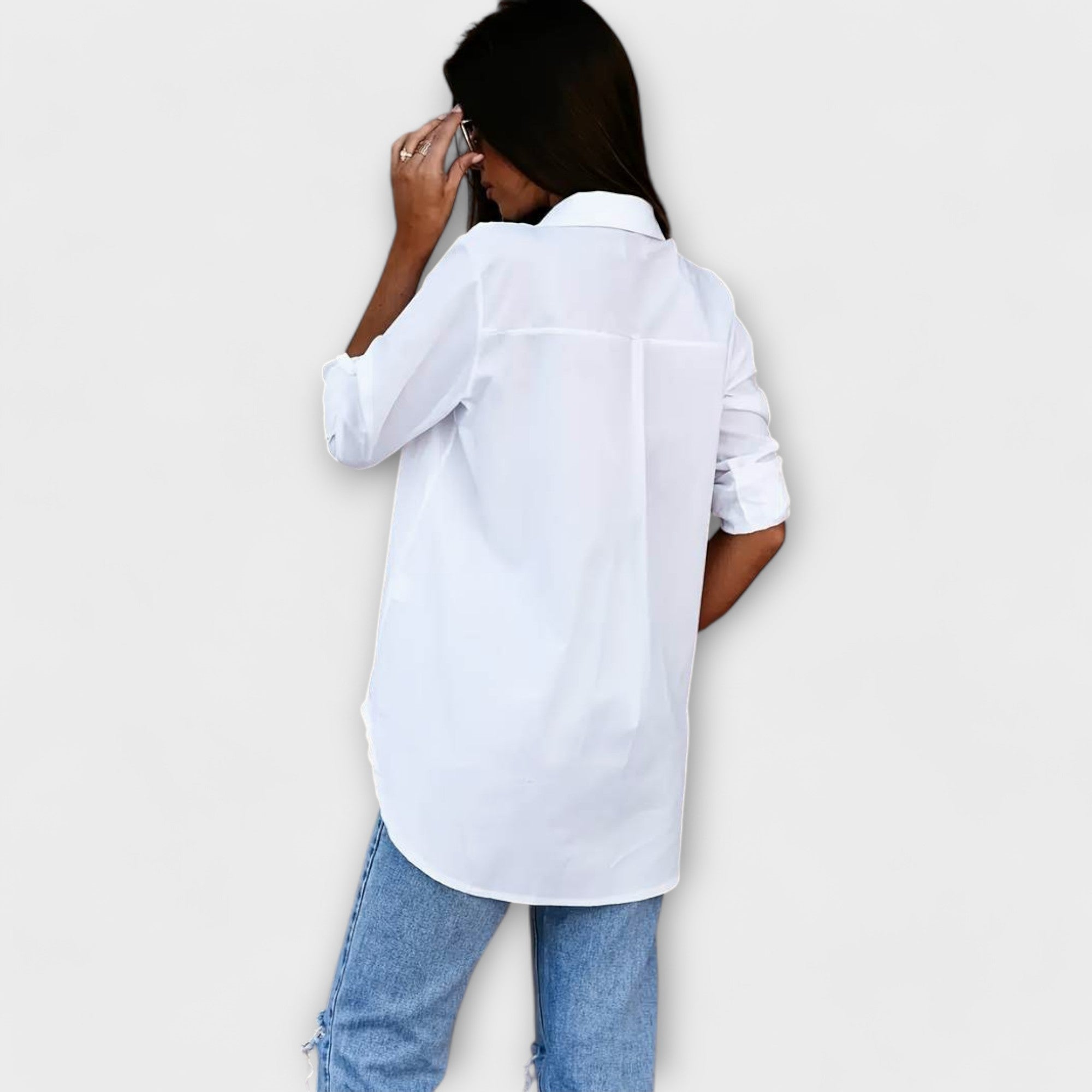 Jessica - lässige Bluse mit V-Ausschnitt
