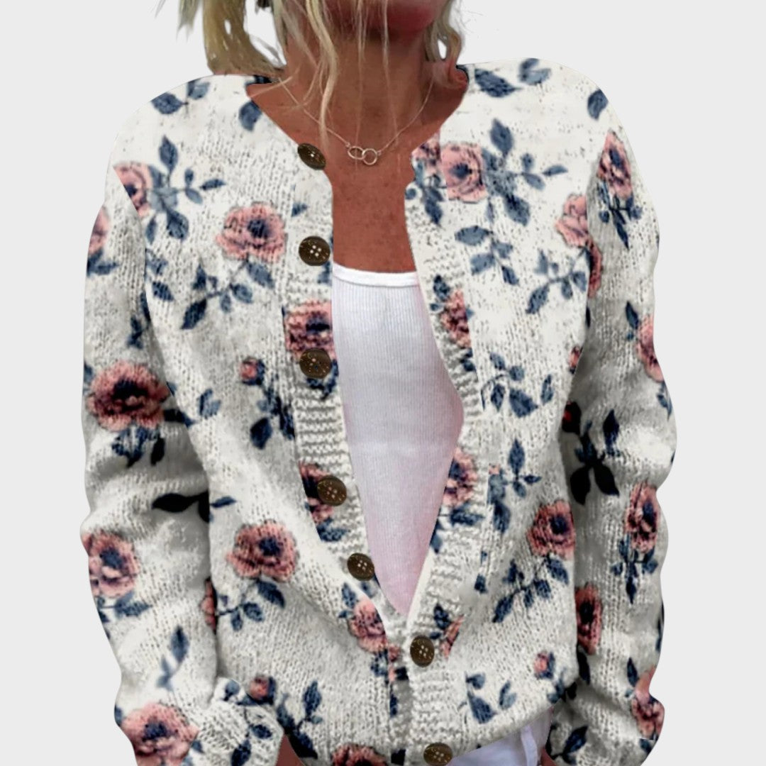 Laura - Herbst Blumen Cardigan Nora Zurich