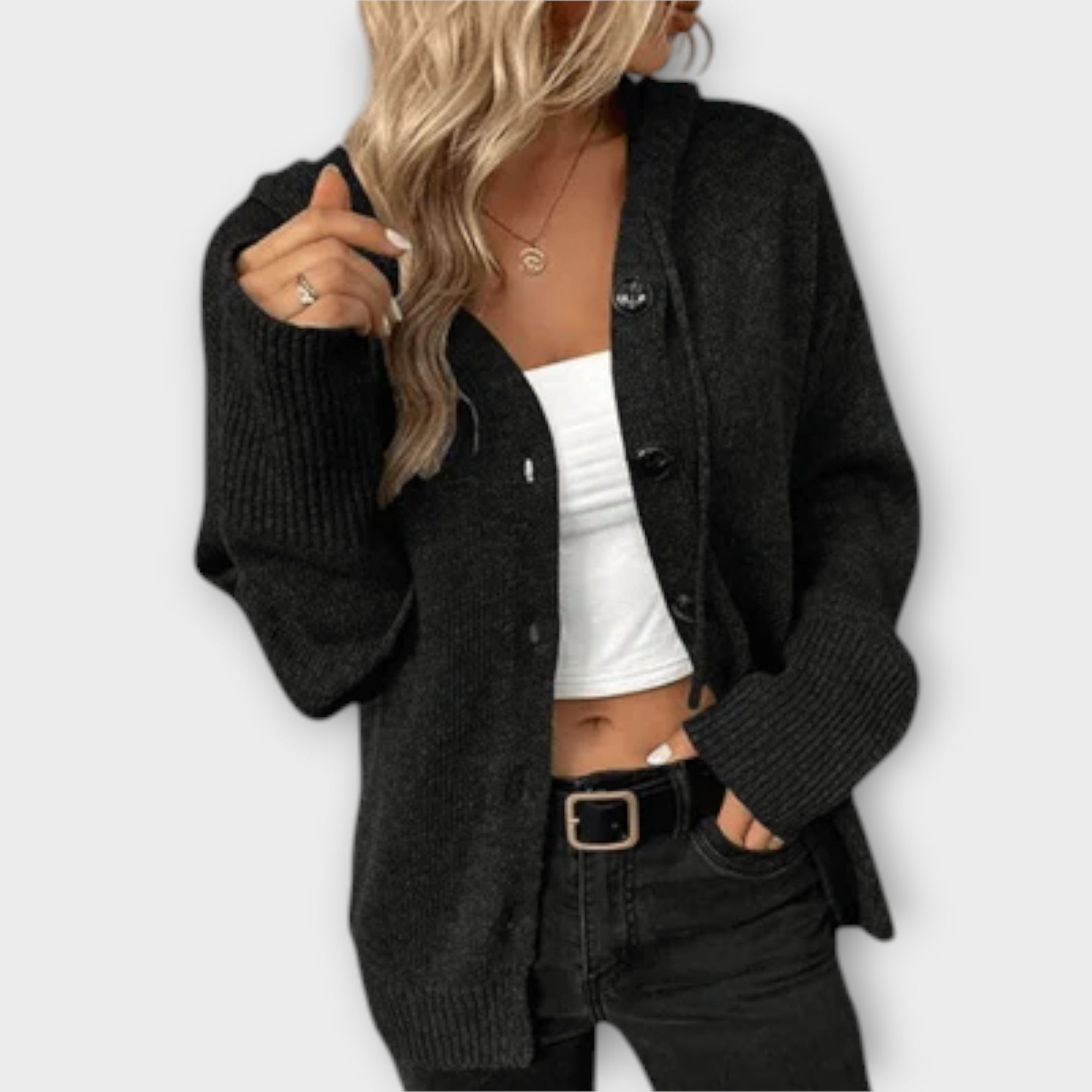 Strickjacke mit Knöpfen