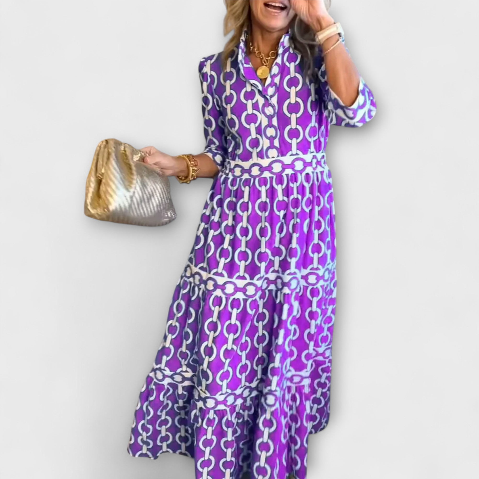 Camila – Elegantes Maxikleid mit einem auffälligen Twist