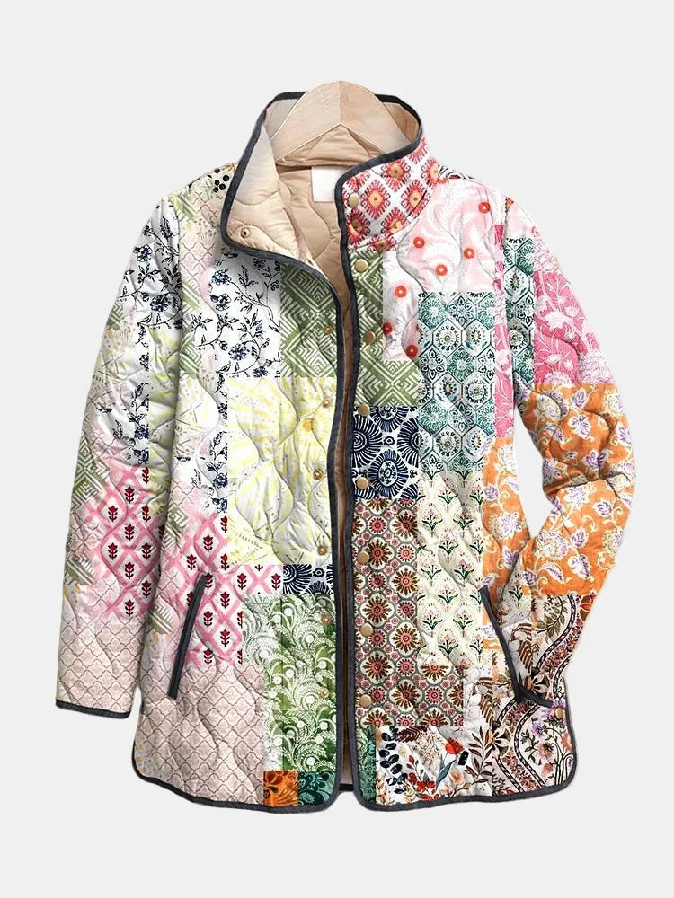 Suri | Lässige Steppjacke mit Blumenmuster Nora Zurich