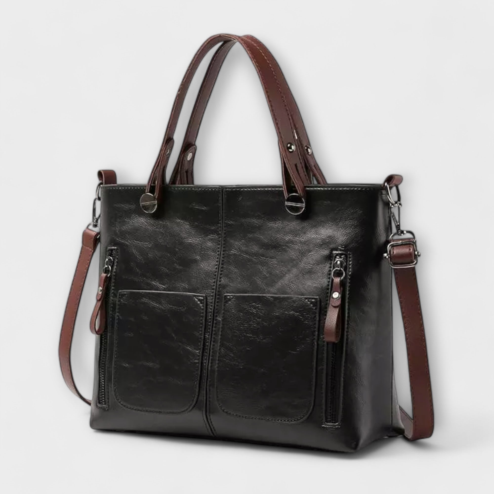 Nora. - Elegante Lederhandtasche
